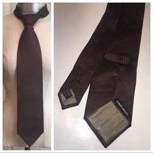 Giorgio Armani 100% Silk Tie Hand Made in Italy